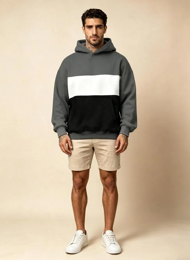Take Two Color Block Pullover Hoodie
