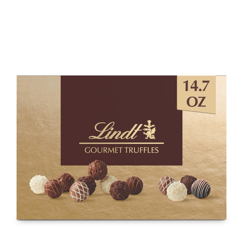 Lindt Gourmet Chocolate Truffles Gift Box, Assorted Chocolate Candy for Mother's Day Gifts, 26 Count, 14.7 oz. Box - Image 1