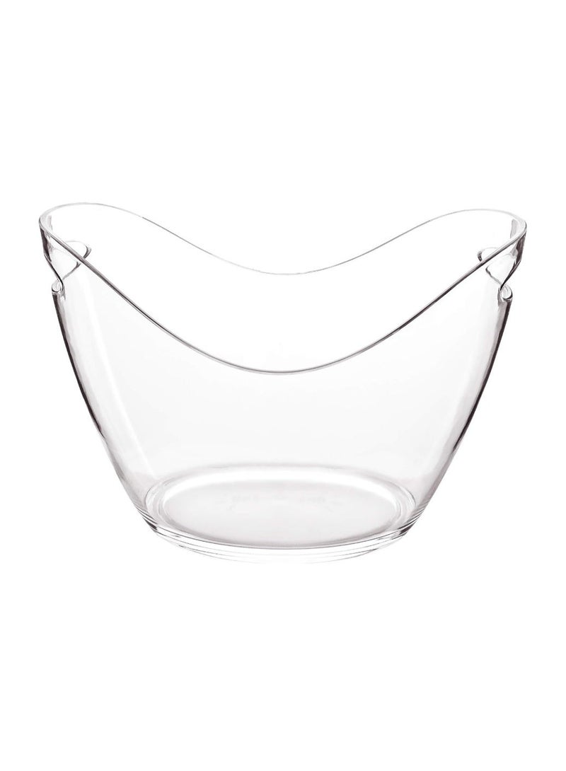 GOGOGO Ice Bucket Clear Acrylic 8 Liter Plastic Tub For Drinks and Parties, Food Grade, Holds 5 Full-Sized Bottles and Ice 1 - Image 5