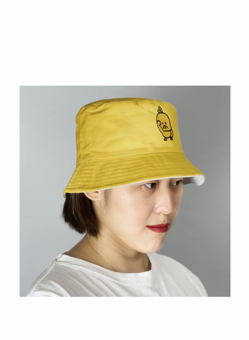 KASTWAVE Unisex Duck Embroidered Bucket Hat Fashion Reversible Fisherman Cap - Image 5