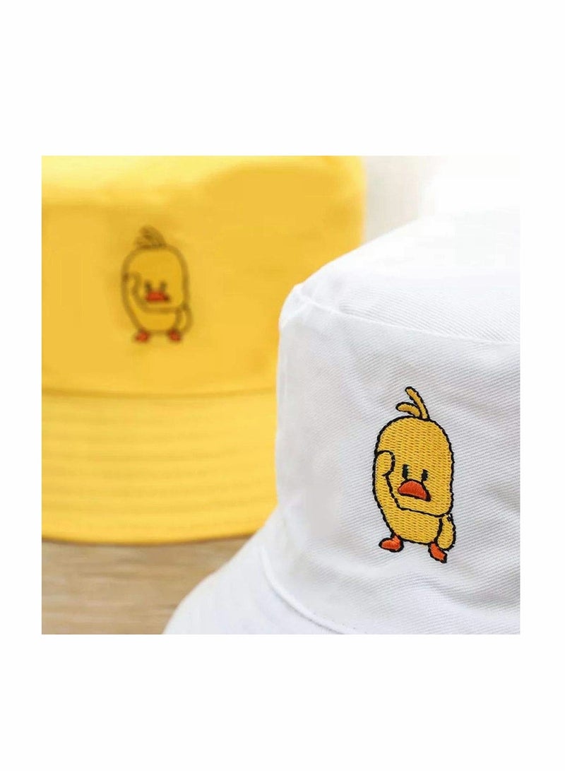 KASTWAVE Unisex Duck Embroidered Bucket Hat Fashion Reversible Fisherman Cap - Image 3