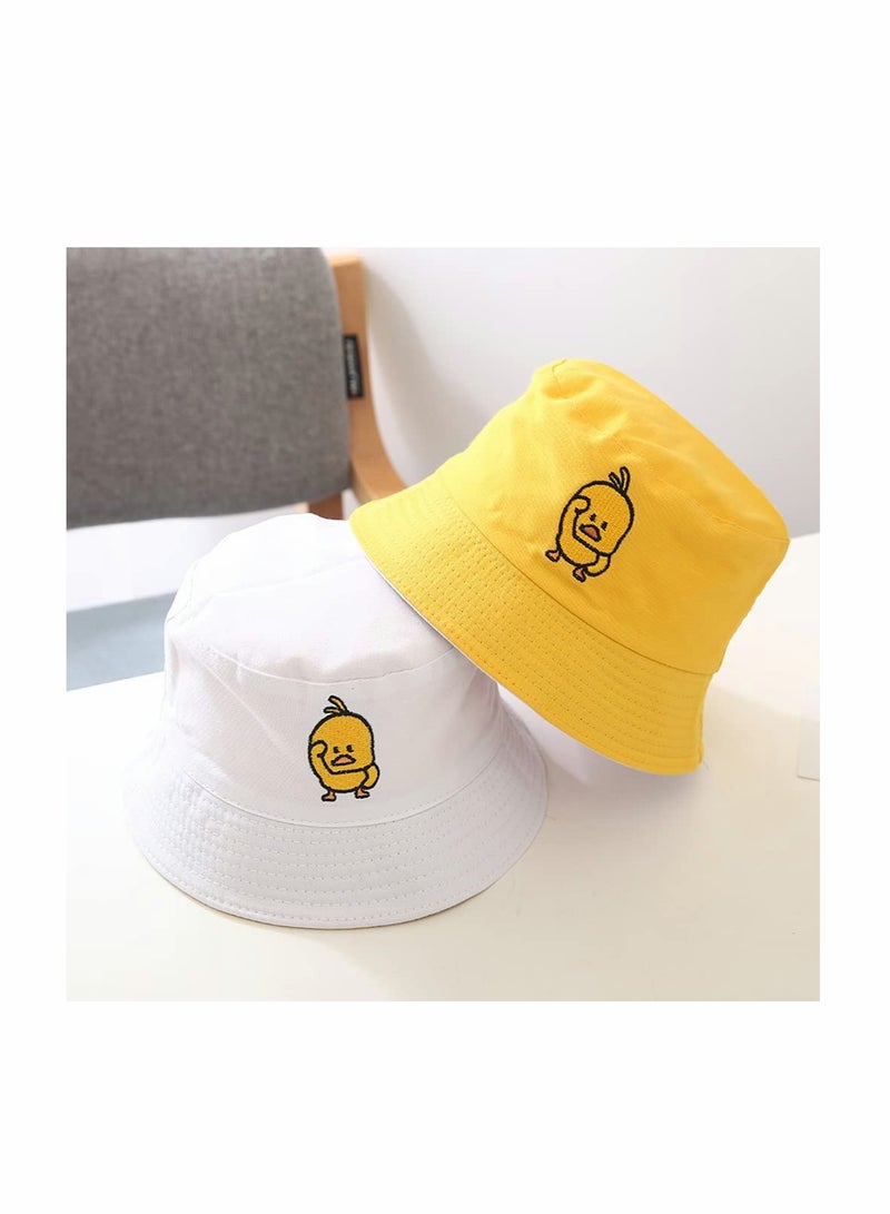 KASTWAVE Unisex Duck Embroidered Bucket Hat Fashion Reversible Fisherman Cap - Image 4