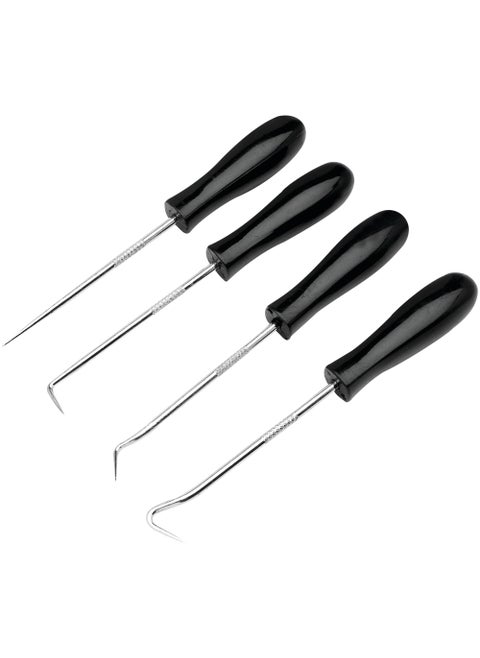 Performance Tool 1103 4-Piece Hook & Pick Set - Mark Metal or Plastic, Separate Wiring, Remove Fuses, Pick Up Small Parts and Washers