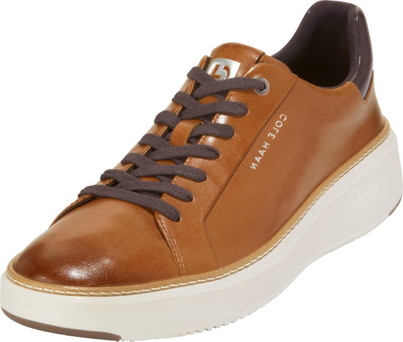 COLE HAAN حذاء كول هان غراند برو توب سبين بلون تان البريطاني 9 D M، 42.5 EU - Image 1