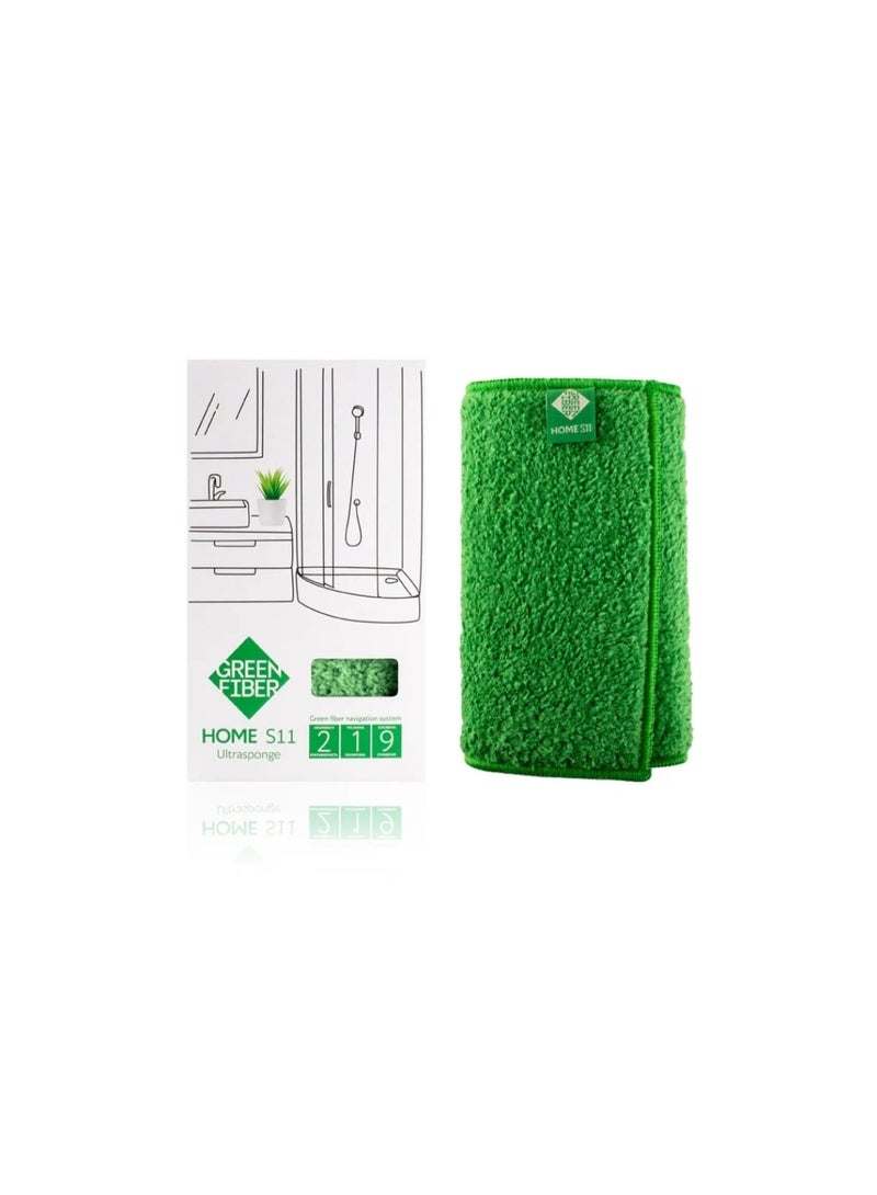 GREENWAY ORGANICS إسفنجة إنفولفر Green Fiber HOME S11, أخضر - Image 1