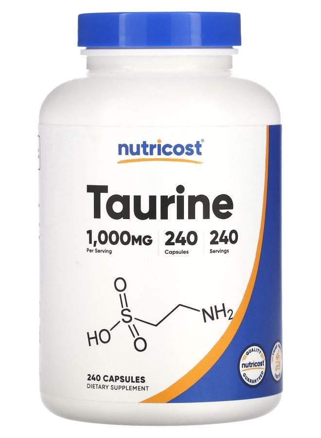 Nutricost Taurine 1000 mg 240 Capsules