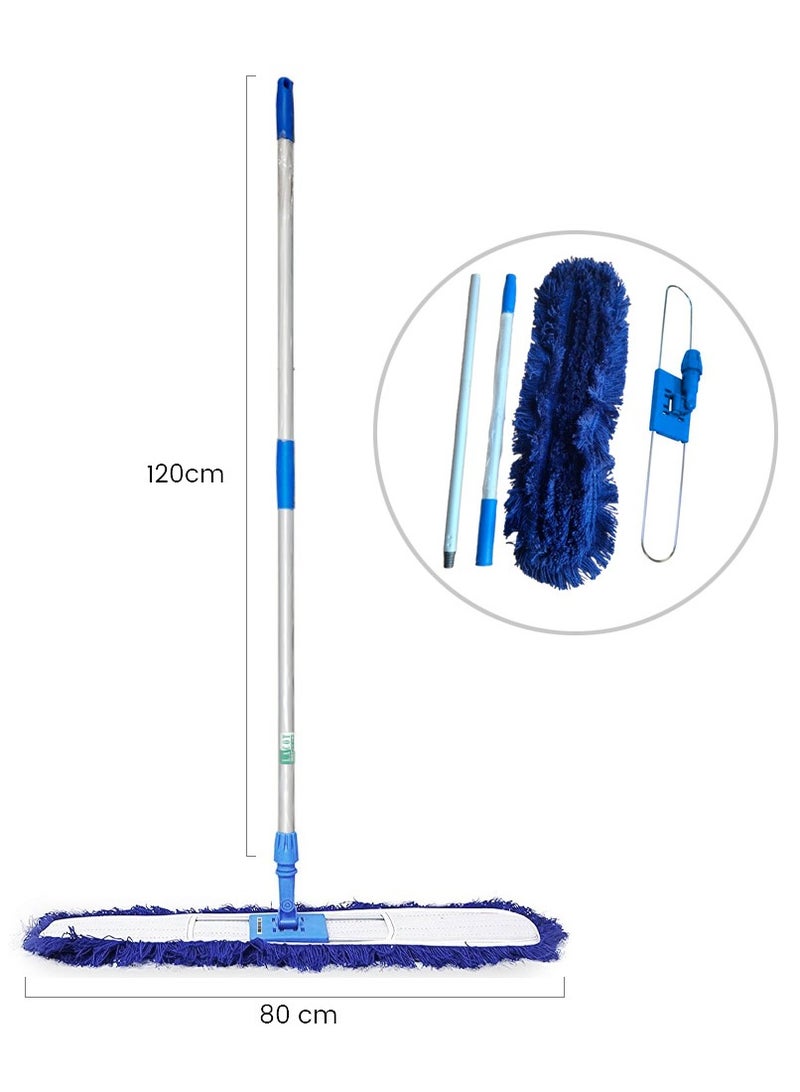 لاكوت Lacot Dust Control Mop 80cm Full Set with 120cm Aluminum Handle  - Image 2