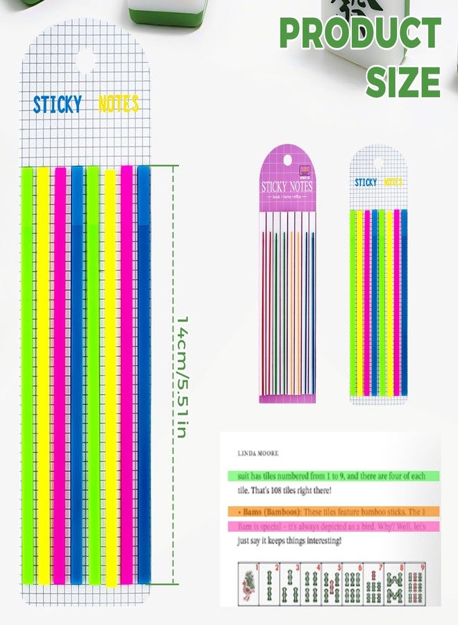 KCMOSGI 320 Pcs Mahjong Line Finder Notes, Transparent and Bright writable Stickers, No Sticky Residue, Mahjong Accessories for Players and Beginners - Image 2