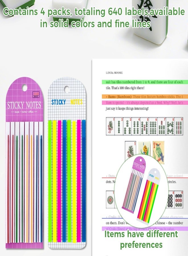 KCMOSGI 320 Pcs Mahjong Line Finder Notes, Transparent and Bright writable Stickers, No Sticky Residue, Mahjong Accessories for Players and Beginners - Image 3