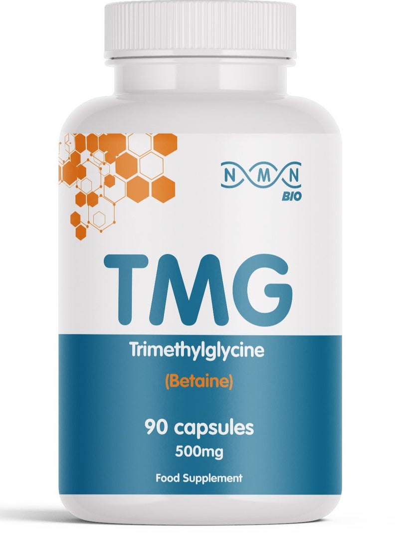 NMN Bio Nmn Trimethylglycine (Tmg) 500Mg Methylation And Nad+ Support For Cellular Health 90 Capsules - Image 1
