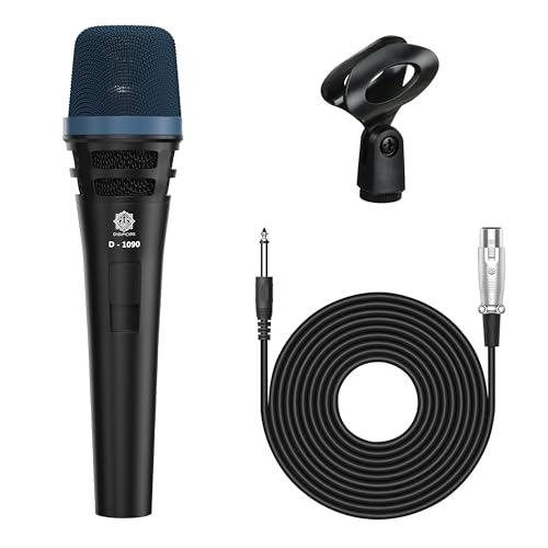 DIGIMORE Professional XLR Dynamic Microphone | Cardioid Pickup | Large Capsule | 20ft XLR Cable & Mic Holder | Ideal for Singing, Karaoke, Recording, DJ & Live Performances (D-1090) - Image 1