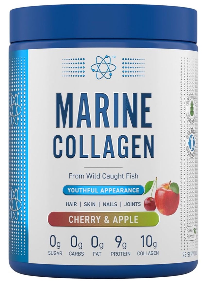 Applied Nutrition Marine Collagen Powder, Skin Hair Nails, 300g Cherry Apple - Image 1