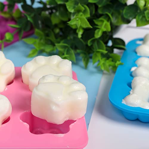 TDHDIKE Silicone Molds Puppy Dog Paw and Bone Molds (6 PCS) for Baking, Chocolate, Candy, Jelly,Ice Cube Silicone Treat Molds - Image 3