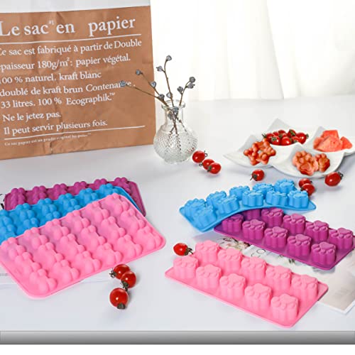 TDHDIKE Silicone Molds Puppy Dog Paw and Bone Molds (6 PCS) for Baking, Chocolate, Candy, Jelly,Ice Cube Silicone Treat Molds - Image 4