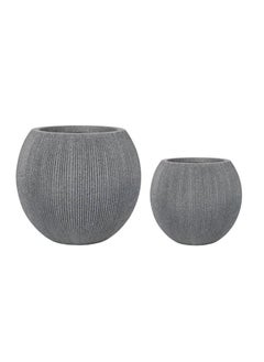 High-density polyethylene circular pots