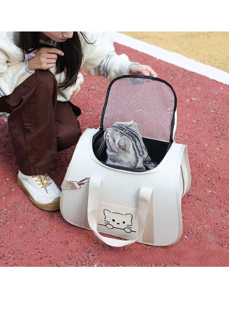 LumiArk Cat, Dog Carrier – Fits Pets Up to 20 lbs, Anti-Collapse Design, Escape-Proof Zippers, Cozy Pad, Cat Carrier Soft ,Pet Bag 41x26x26cm - Image 3