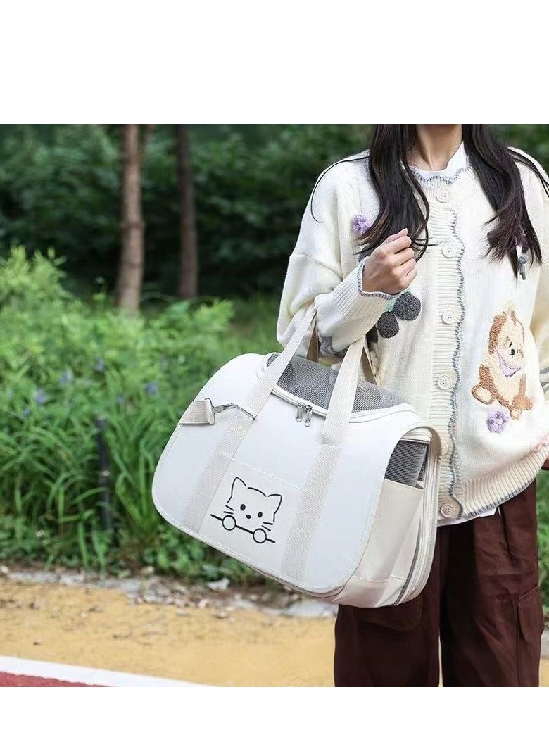 LumiArk Cat, Dog Carrier – Fits Pets Up to 20 lbs, Anti-Collapse Design, Escape-Proof Zippers, Cozy Pad, Cat Carrier Soft ,Pet Bag 41x26x26cm - Image 5