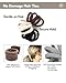 Cyndibands Seamless Hair Ties Burgundy Gentle Hair Ties No Damage Standard Size 15 Inch Soft and Stretchy Nylon Fabric Ponytail Holders 12 Count - Image 4