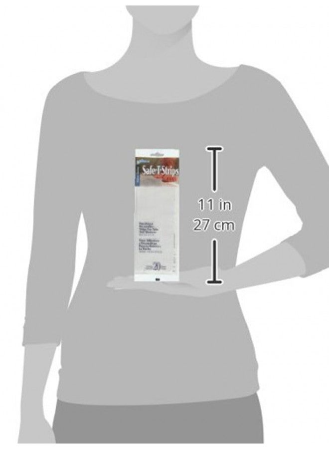 COMPAC HOME Select Safe-T-Strips, Functional Bath Appliques for Tubs & Showers, Bath Stickers Non-Slip Keep Children, Elderly Safe From Slipping, 20 Count, White (31120) - Image 4