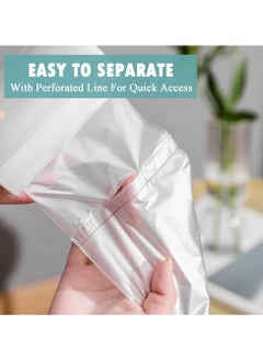 AlsayedP 10 Gallons 100 Trash Bags Heavy Duty White Plastic Garbage Bags for Contractor, Industrial, Home, Kitchen, Commercial, Yard, Lawn, Leaf (10 Gallons, 100 Bags)  - Image 4