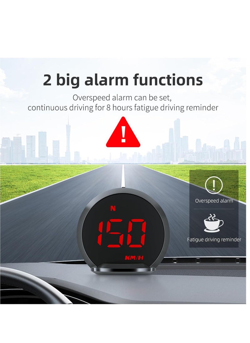 Furtey - Heads Up Display for Cars, GPS Speedometer for Car, Universal Digital Speedometer HUD Display for All Vehicles, Plug and Play - Image 1