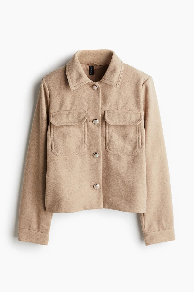 اتش اند ام Brushed-Finish Jacket