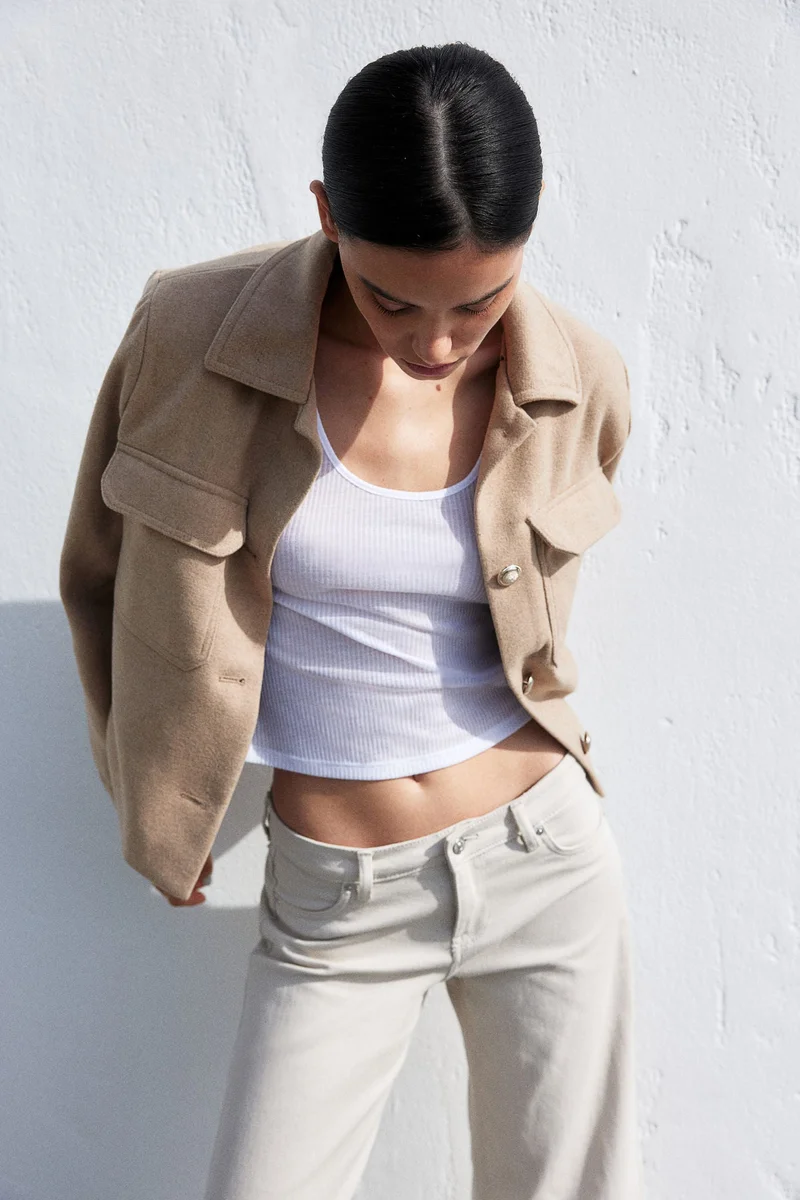 H&M Brushed-Finish Jacket