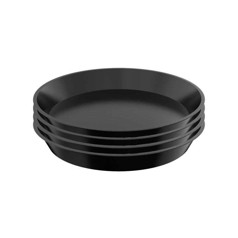 Dunpute Plant Saucer 4 6 8 10 12 Inch  4 Pack Plant Tray For Planter Pot  Plastic Flower Pot Saucers Drip Water Trays For Indoors And Outdoors (6 Inch) - Image 1
