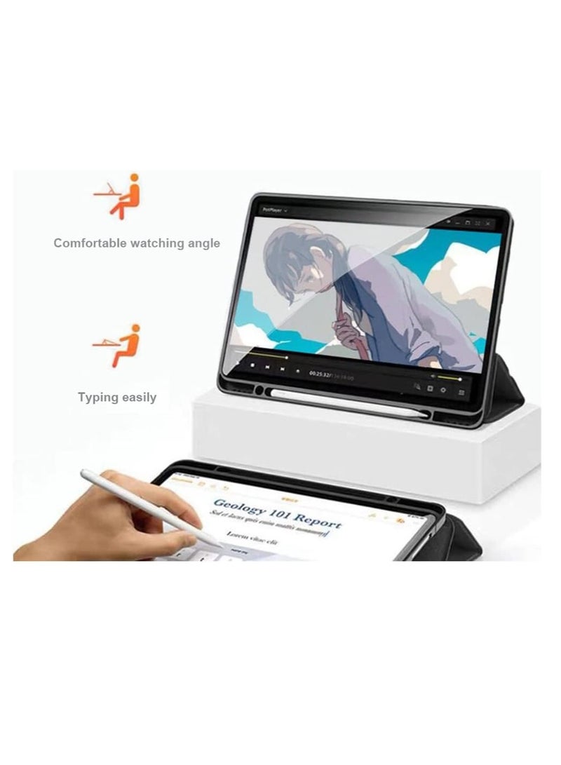 FOCUS iPad 10th Generation 10.9 inch 2022 Case Flip Cover with Magnetic Closure Auto Wake/Sleep funtion having Pencil holder Slot, BLUE - Image 2