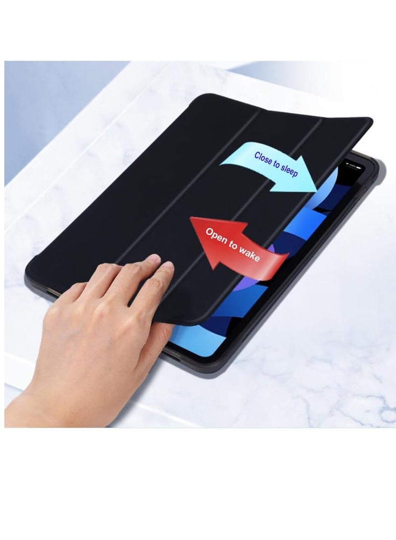 FOCUS iPad 10th Generation 10.9 inch 2022 Case Flip Cover with Magnetic Closure Auto Wake/Sleep funtion having Pencil holder Slot, BLUE - Image 3