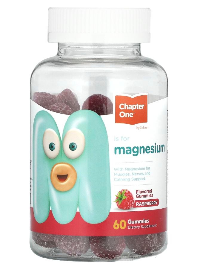Chapter One Magnesium Gummies Raspberry 60 Gummies