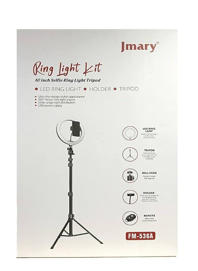 Jmary Jmary FM-536A 10″ inch Ring Light (KIT) - Image 1