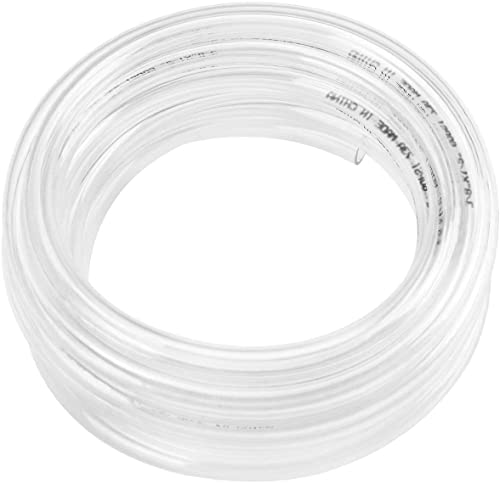 Eastrans Clear Vinyl Tubing Flexible PVC Tubing, Hybrid PVC Hose, Lightweight Plastic Tube, by 1/2 Inch ID, 5ft Length, UV Chemical Resistant - Image 1