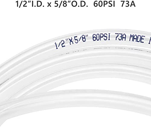 Eastrans Clear Vinyl Tubing Flexible PVC Tubing, Hybrid PVC Hose, Lightweight Plastic Tube, by 1/2 Inch ID, 5ft Length, UV Chemical Resistant - Image 4
