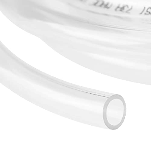 Eastrans Clear Vinyl Tubing Flexible PVC Tubing, Hybrid PVC Hose, Lightweight Plastic Tube, by 1/2 Inch ID, 5ft Length, UV Chemical Resistant - Image 2