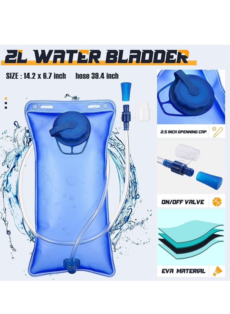 Water bag backpack with 2-liter water bag, lightweight water backpack, outdoor hiking water bag with water bag, suitable for running, cycling, riding, rock climbing, men and women - Image 5