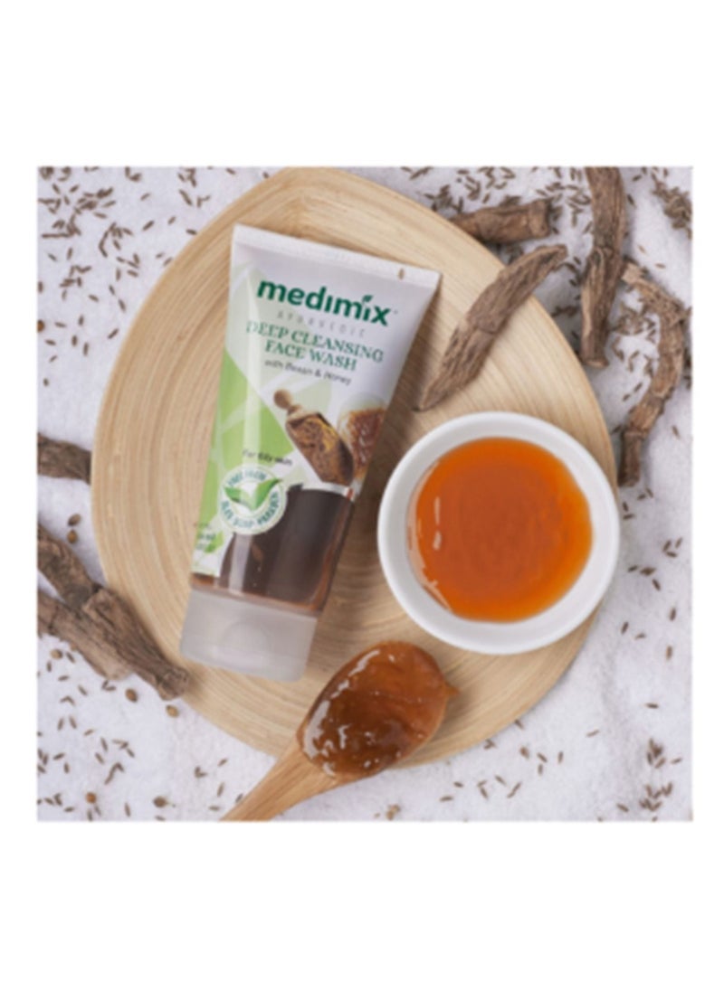 Medimix - Medimix Ayurvedic Deep Cleansing Face Wash with Besan and Honey 150 ml - Image 1