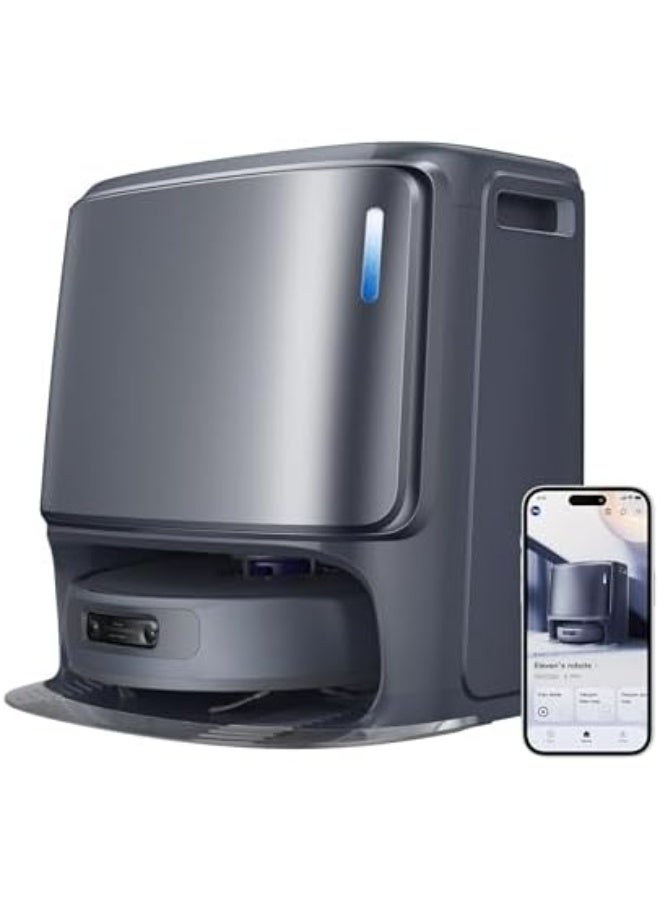ناروال Freo Z Ultra مكنسة روبوت ذكية مع المسح، قوة شفط 12,000 باسكال، كاميرتان RGB مع ذكاء اصطناعي لتجنب العوائق، محطة تنظيف ذاتي وغسيل بالماء الساخن – رمادي - Image 1