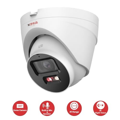 CP PLUS كاميرا IP دائرية مزدوجة الضوء بدقة 2 ميجابكسل من CP Plus | دقة كاملة 1080p | ميكروفون ومكبر صوت مدمجان | رؤية ليلية مزدوجة الضوء حتى 30 متر | مقاومة للعوامل الجوية IP67 وPoE [CP-UNC-DA21L3B-LQ] - Image 3
