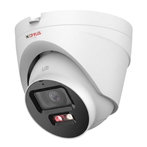 CP PLUS كاميرا IP دائرية مزدوجة الضوء بدقة 2 ميجابكسل من CP Plus | دقة كاملة 1080p | ميكروفون ومكبر صوت مدمجان | رؤية ليلية مزدوجة الضوء حتى 30 متر | مقاومة للعوامل الجوية IP67 وPoE [CP-UNC-DA21L3B-LQ] - Image 1