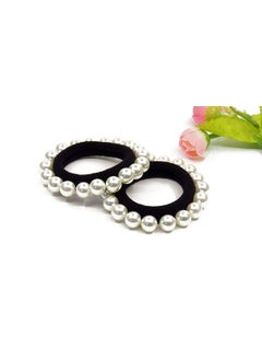 Suoirblss Suoirblss 5 PCS Beauty Hair Accessories with Elegant Imitation Pearls  Hair Ties Bands Ponytail Knots and Bracelet B 