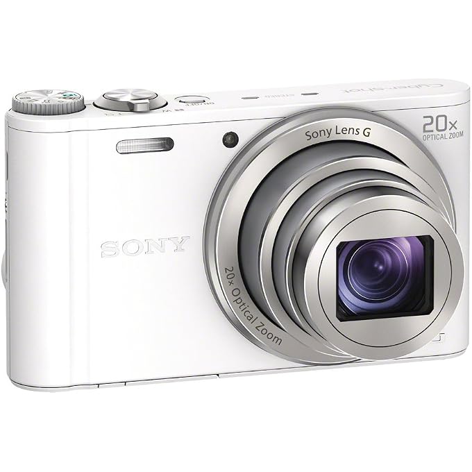Sony DSC-WX300/W 18 MP Digital Camera with 20x Optical Image Stabilized Zoom and 3-Inch LCD (White) - Image 1