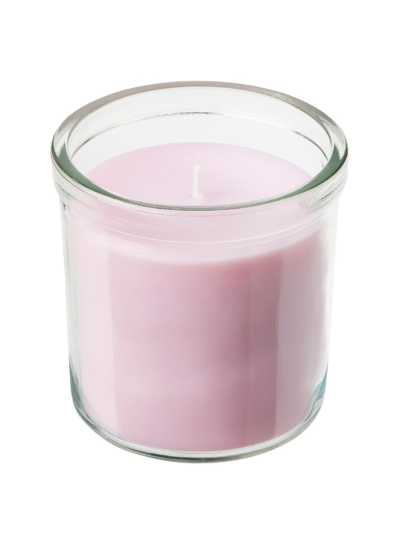 Scented Candle In Glass Jasmine/Pink 40 Hr - Image 1