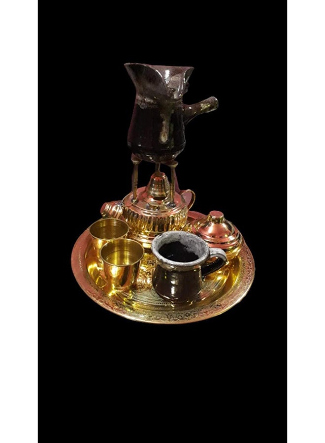 Copper Carved Coffee Maker
