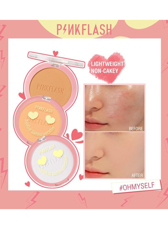 Pinkflash Lasting Matte Oil Control Pressed Powder #222 - Image 3