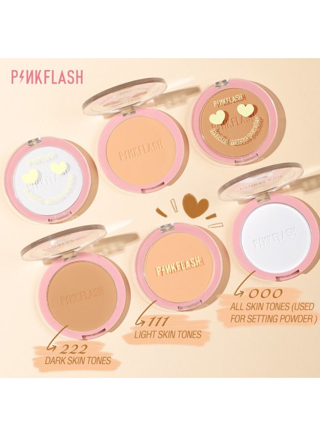Pinkflash Lasting Matte Oil Control Pressed Powder #222 - Image 5