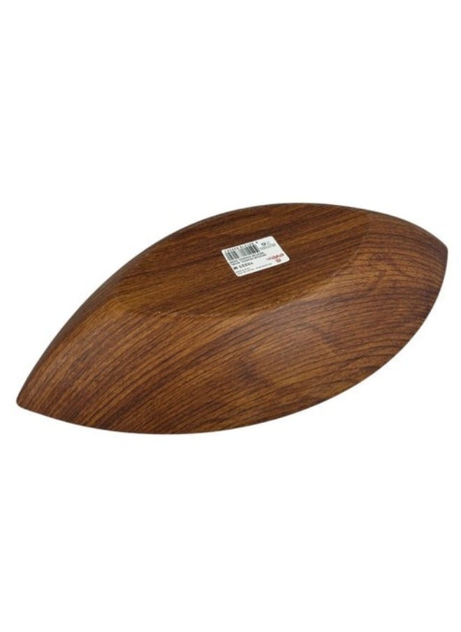 Evelin Wood Finish Plastic Bowl for Salads, Fruits and Popcorn Adds an Elegant Look to Your Home (Shatterproof)  - Image 3