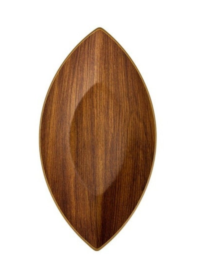 Evelin Wood Finish Plastic Bowl for Salads, Fruits and Popcorn Adds an Elegant Look to Your Home (Shatterproof)  - Image 5
