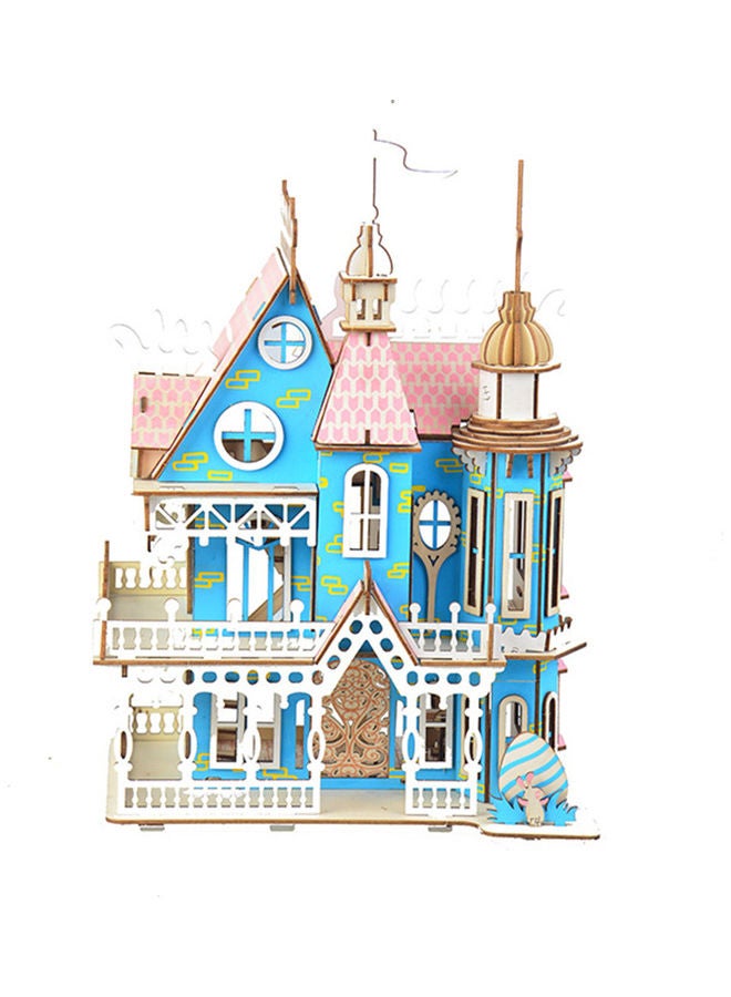 مجموعة أحجية قطع تركيب ثلاثية الأبعاد من الخشب بتصميم فيلا الأحلام يمكنك تركيبه بنفسك - Image 5