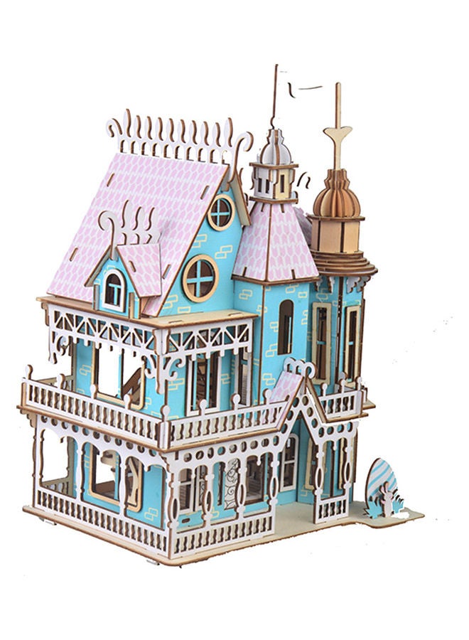 مجموعة أحجية قطع تركيب ثلاثية الأبعاد من الخشب بتصميم فيلا الأحلام يمكنك تركيبه بنفسك - Image 4